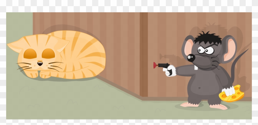 Cat Computer Mouse Pointer Computer Icons Inkscape - Imagenes De Ratones Con Pistolas Clipart