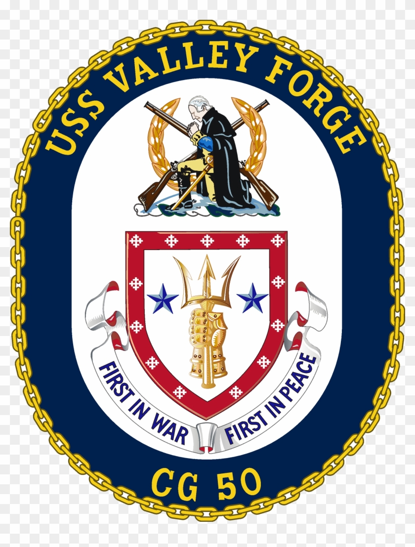 Uss Valley Forge Cg-50 Crest - Uss Gridley Ddg 101 Crest Clipart #5356354