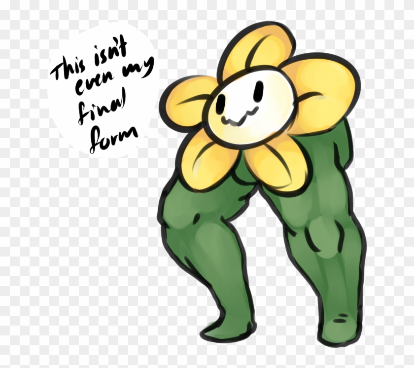 View Samegoogleiqdbsaucenao Flowey Leg Thicc , - Cartoon Clipart #5356408