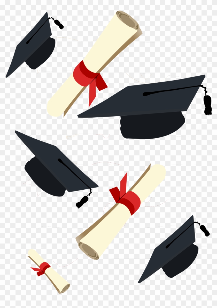 7th Graduation Day - Toga Cap And Diploma Clipart #5356476