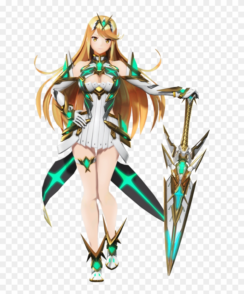 Nintendo Cafe - Xenoblade Chronicles 2 Mythra Sword Clipart #5356480