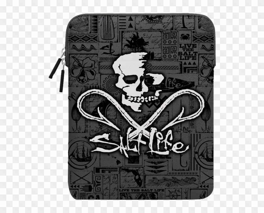 Salt Life Ipad Cross Hook Neoprene Case - Salt Life Skull Stickers Clipart #5356515