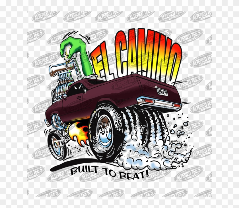 El Camino - John Skidmore Car Art Clipart #5356904