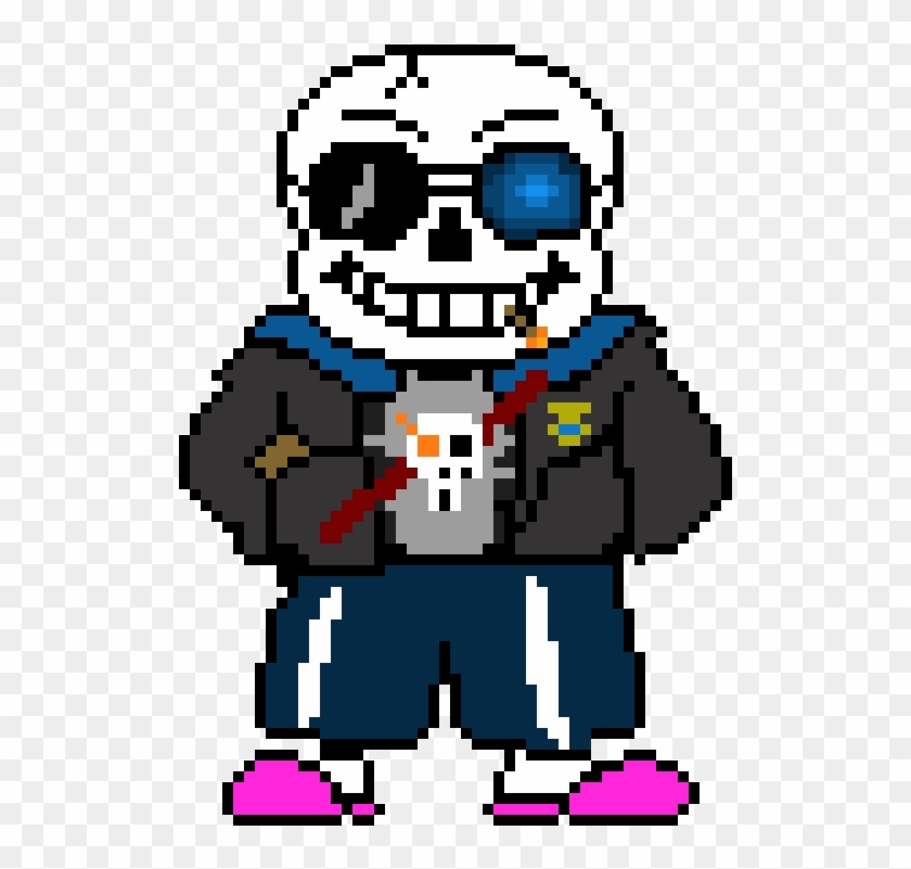 Sans Transparent Omega - Sans Pixel Art Maker Clipart