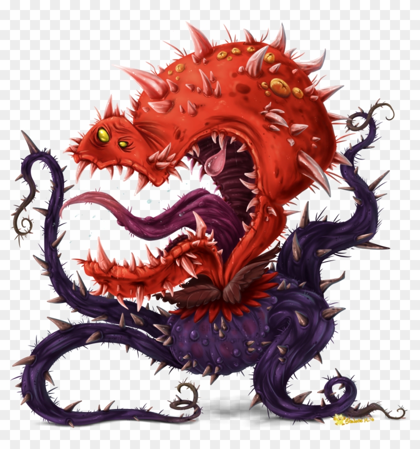 Angry Flower Daisy - Illustration Clipart