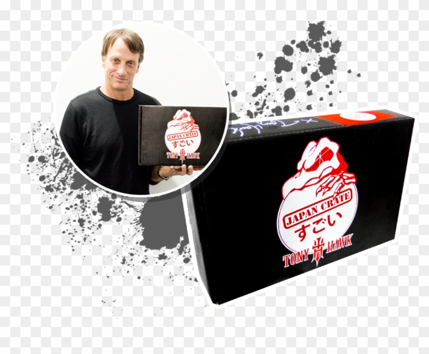 We Flew Tony Hawk, Pro Skater & Japanese Snack Fanatic, - Illustration Clipart