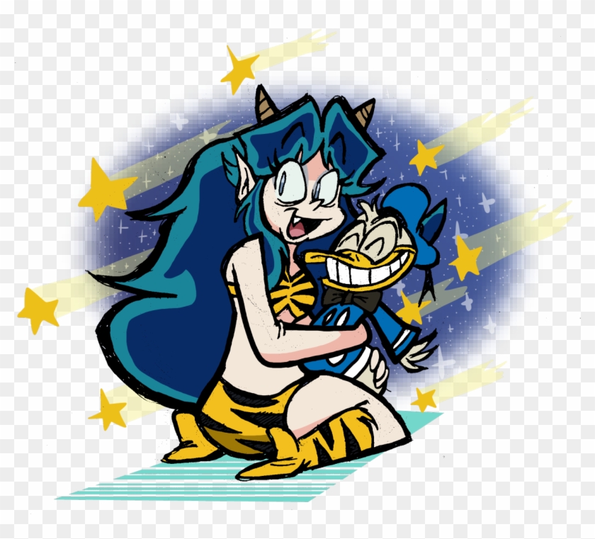 Lum With A Donald Duck - Cartoon Clipart