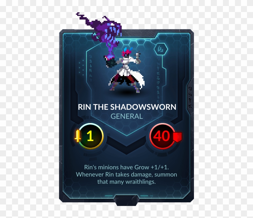 Rin The Shadowsworn - Duelyst Grandmaster Kraigon Clipart