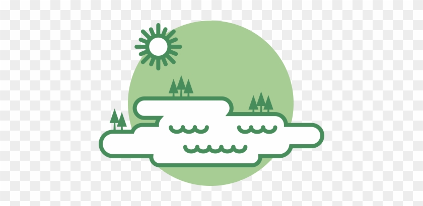 Wilderness Clipart River Flow - Emblem - Png Download