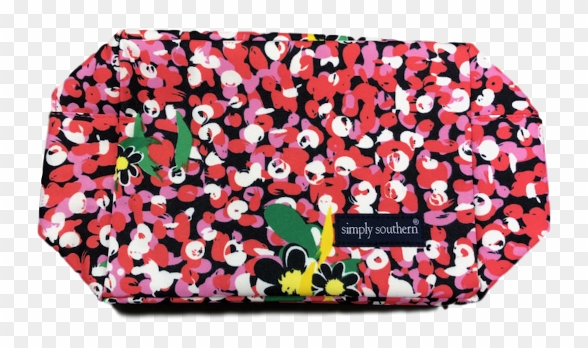 Simply Southern Pink Daisy Cosmo Bag - Jelly Bean Clipart