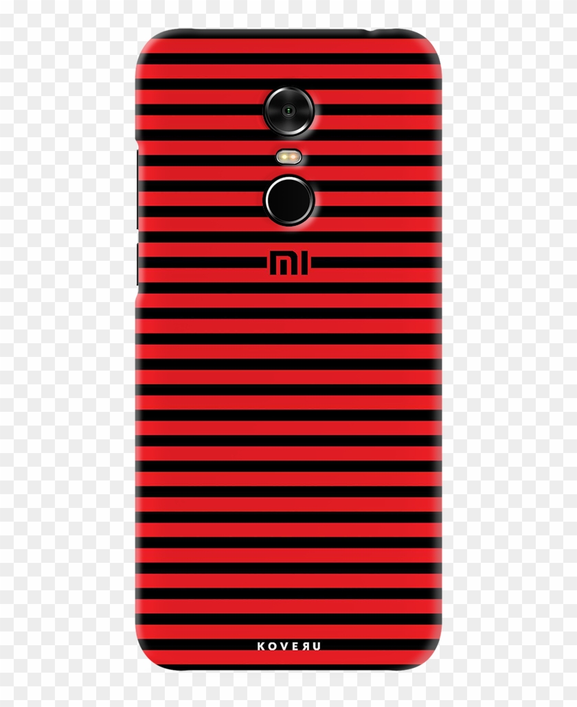 Red Stripes Cover Case For Redmi Note - Smartphone Clipart #5359683
