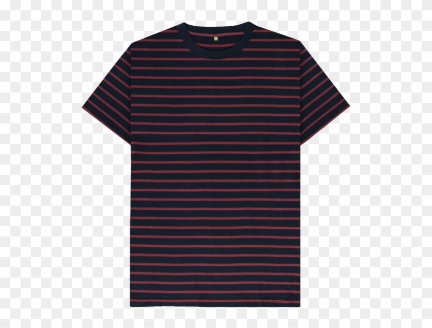 Red Stripes Men's Red Striped Organic T-shirt - Active Shirt Clipart