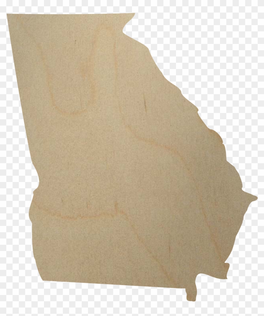 Georgia Wood State Shape Cutout - Georgia Election Results By County 2018 Clipart #5360226