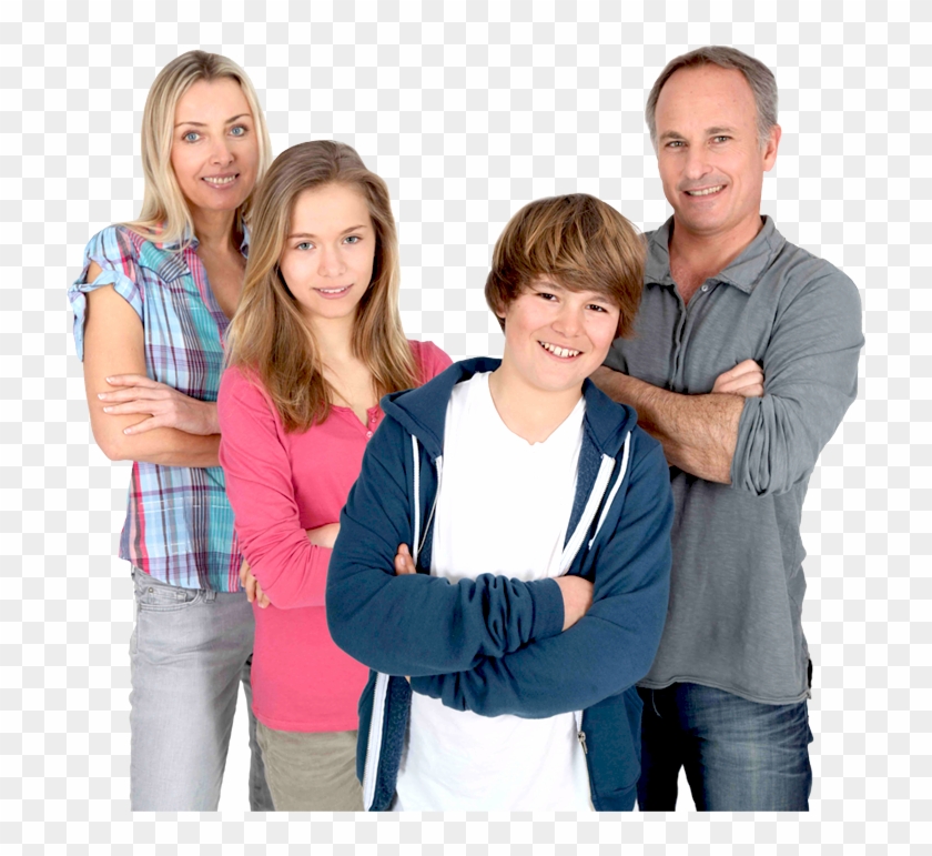 Original Size Is 720 × 691 Pixels - Family With Teenagers Png Clipart #5360643
