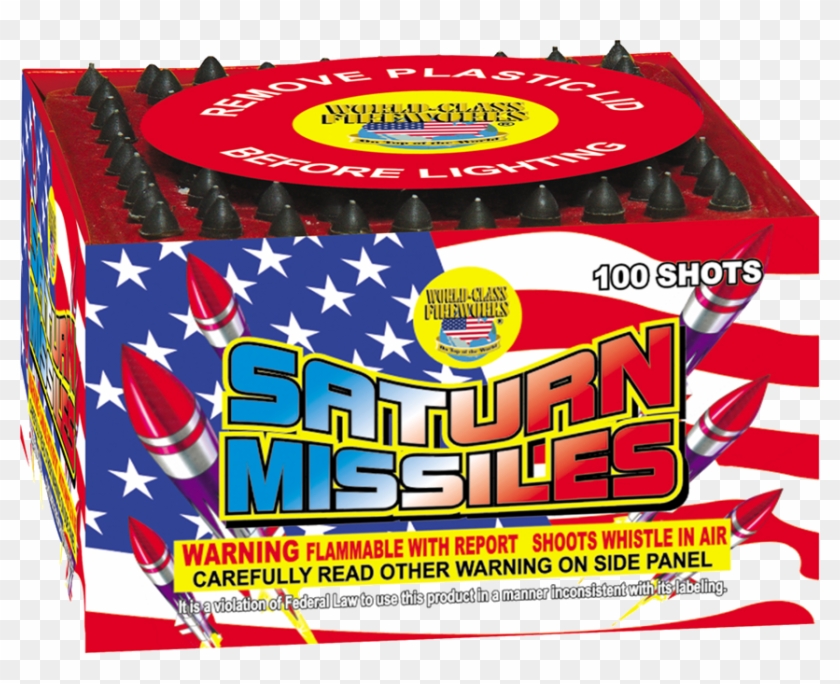 Saturn Missiles - 100 Shot Saturn Missile Firework Clipart