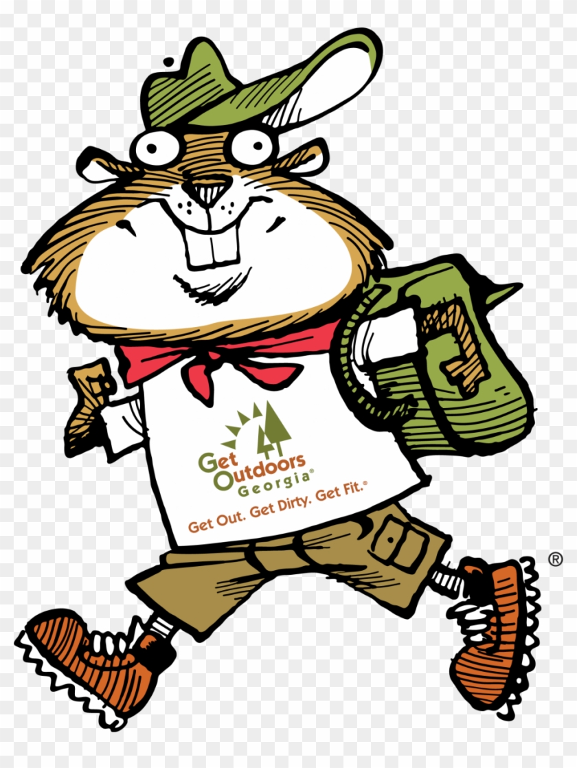 Hiking Gopher - Ga State Parks Logo Clipart #5361164