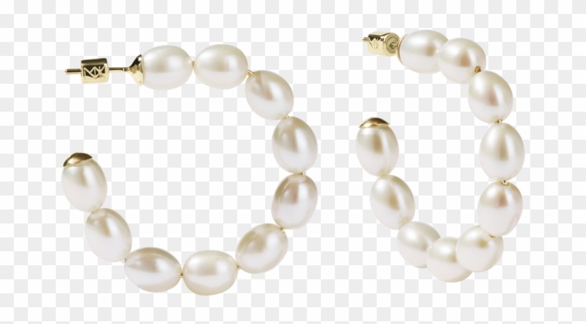 Juliet Hoop Earrings - Pearl Clipart #5361468