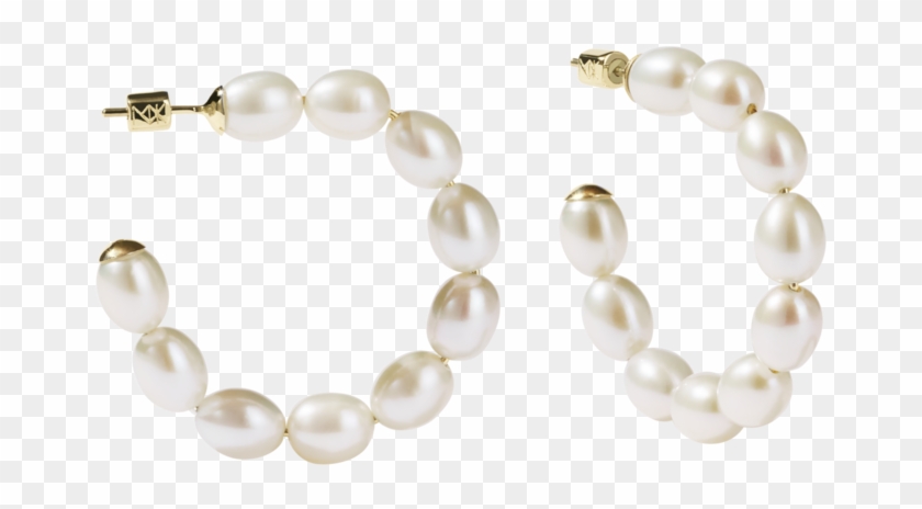 Juliet Hoop Earrings - Pearl Clipart