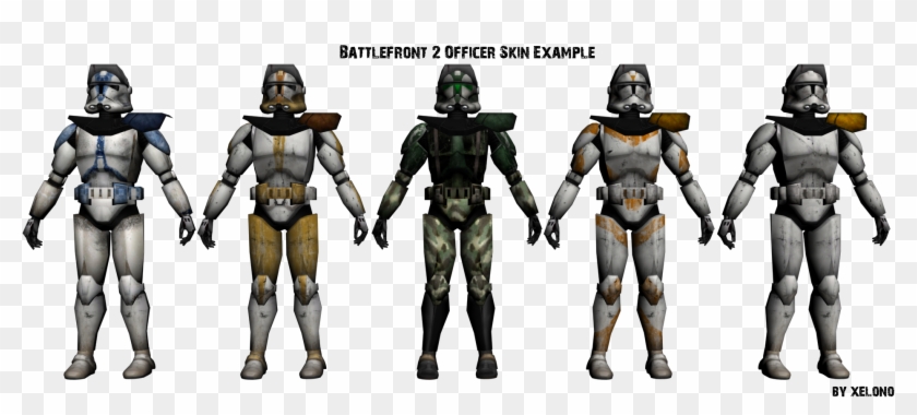 Clones - Battlefront 2 Clone Officer Skins Clipart