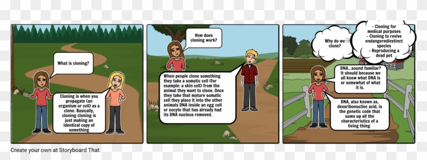 Cloning Comic - Cartoon Clipart