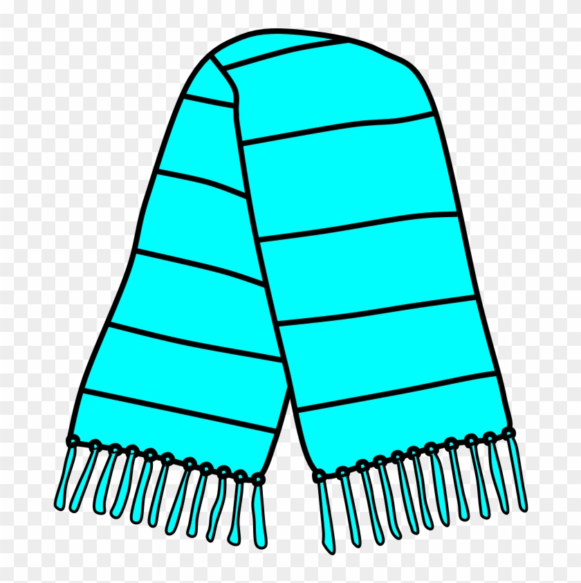 Scarf, Fringe, Light Blue, Png Clipart
