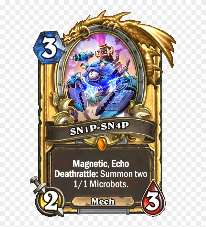 Neutral Bot 700 Enus Sn1psn4p Gold - Black Cat Hearthstone Clipart
