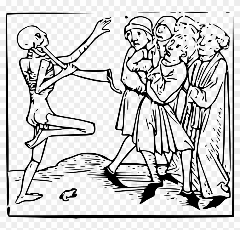 Motyw Śmierci W Średniowieczu Clipart