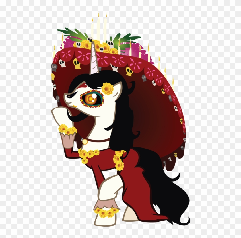 Pony Volcano Pizza, Clothes, Dress, Hat, La Muerte, - Cartoon Clipart #5365797