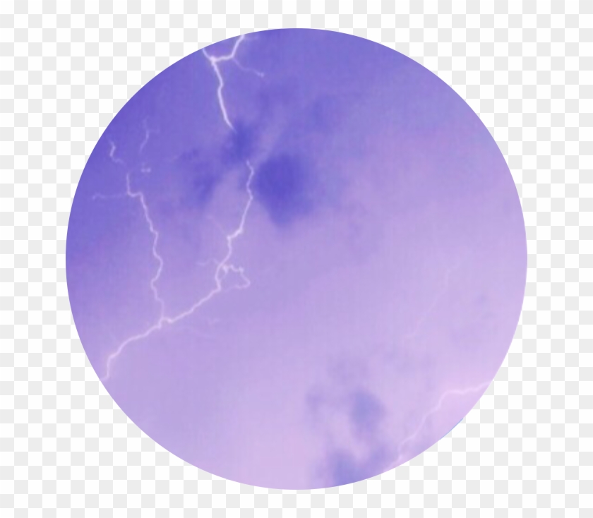 #purple #sky #lightning #storm #stormyweather - Circle Clipart