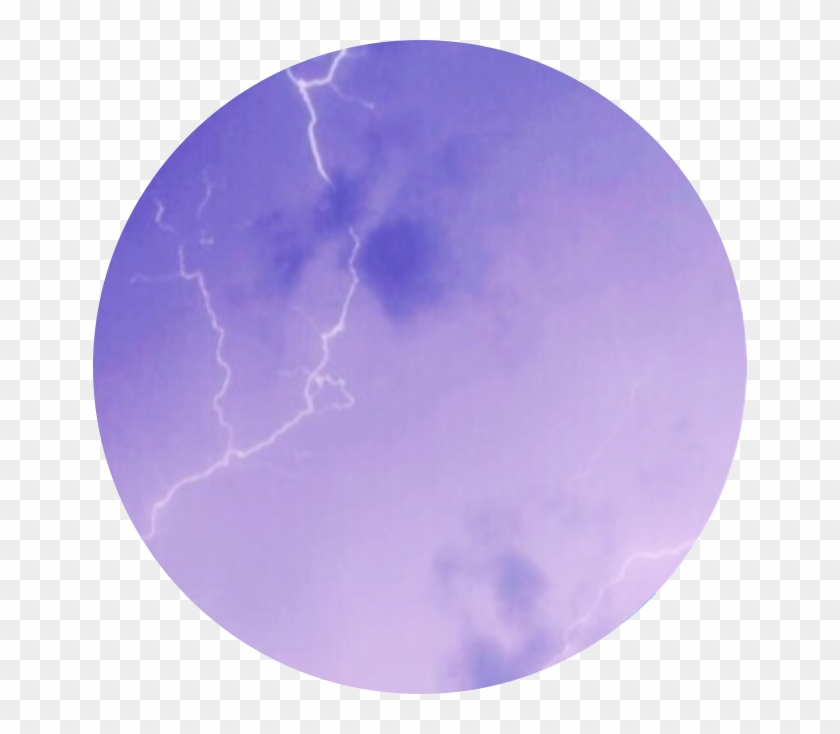 #purple #sky #lightning #storm #stormyweather - Circle Clipart #5365799