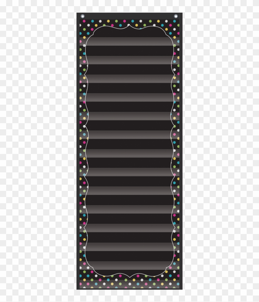 Chalkboard Brights 14 Pocket Daily Schedule Pocket - Colorfulness Clipart #5366562