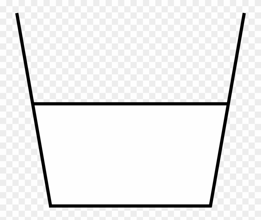 Half Bucket Restricted - Line Art Clipart #5366658