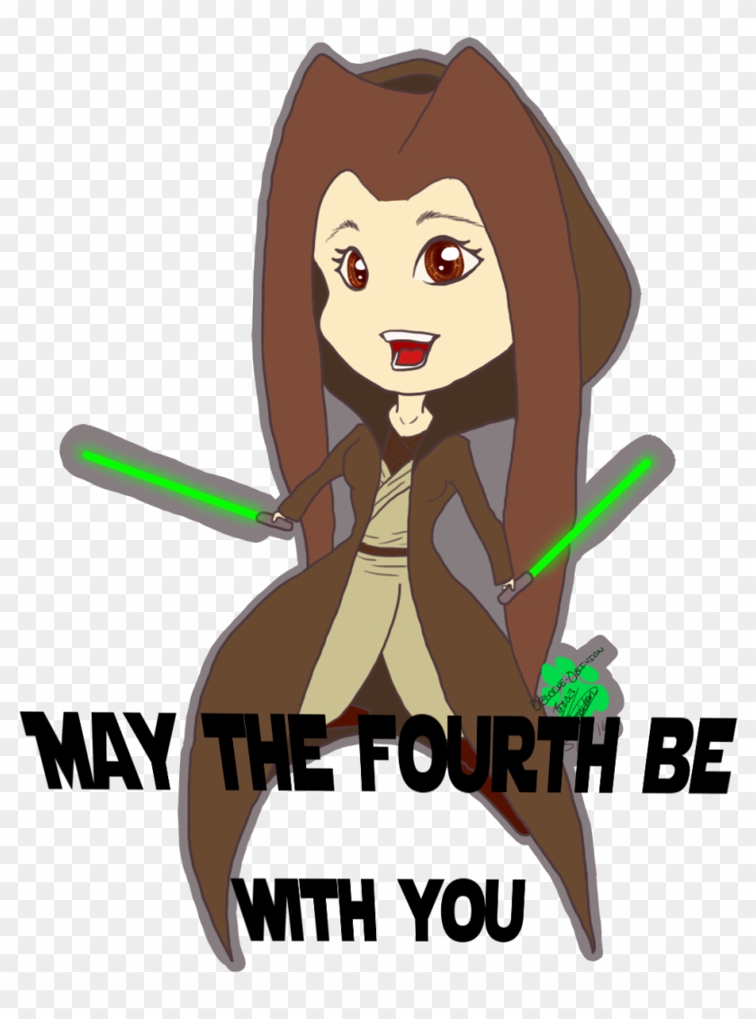 [p] May The Fourth Be With You - Cartoon Clipart #5366965