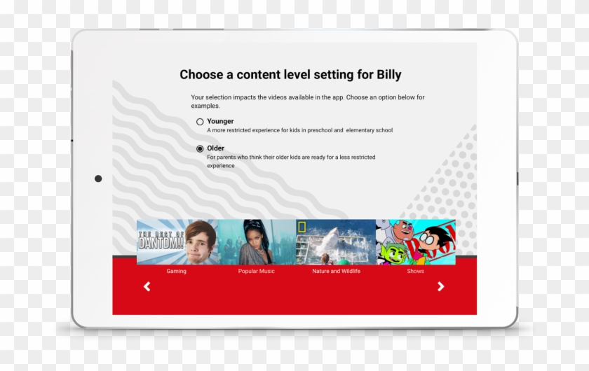 Youtube Launched A New Feature For Kids Who Are Aged - Youtube Kids Settings Clipart