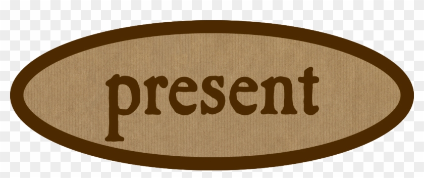 Hiện Tại - Present Text Clipart #5368615
