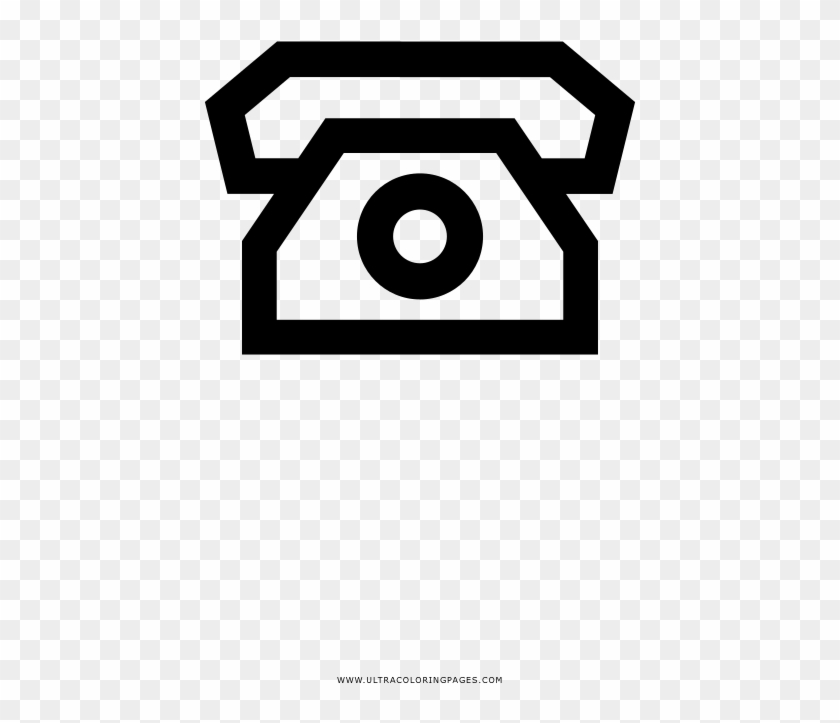 Telefono Disegni Da Colorare - Circle Clipart