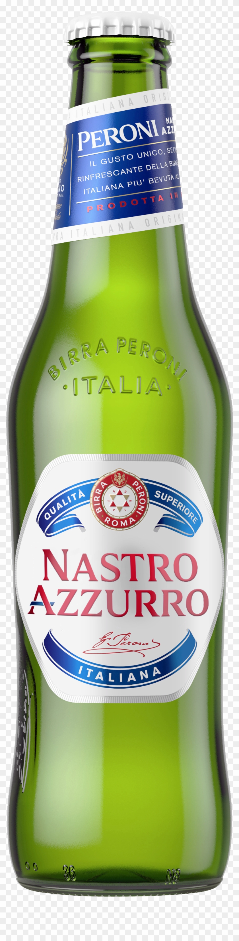 Peroni Nastro Azzurro Bottle - Beer Bottle Clipart