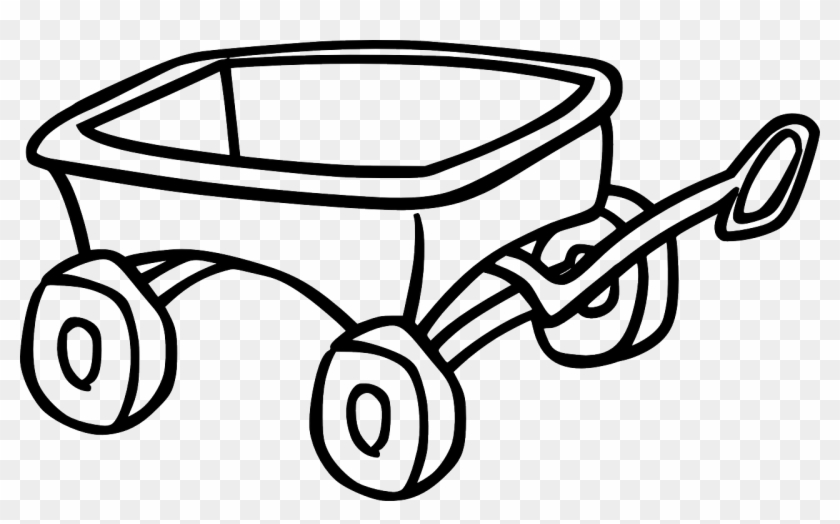 Wagon Toy Cart Trolley Png Image - Wagon Clip Art Black And White