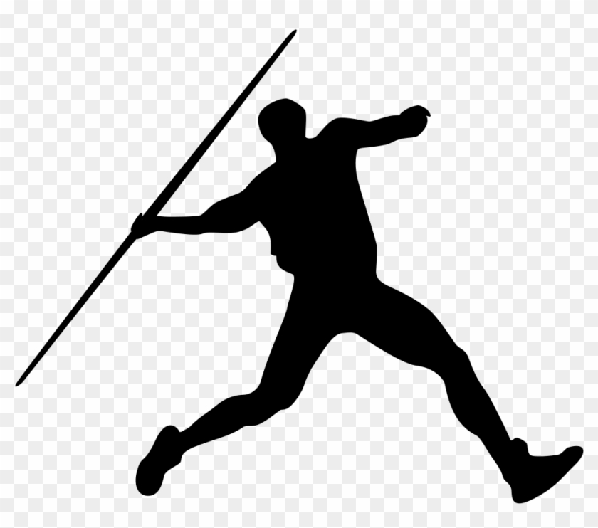 Noun Project - Javelin Throw Silhouette Png Clipart