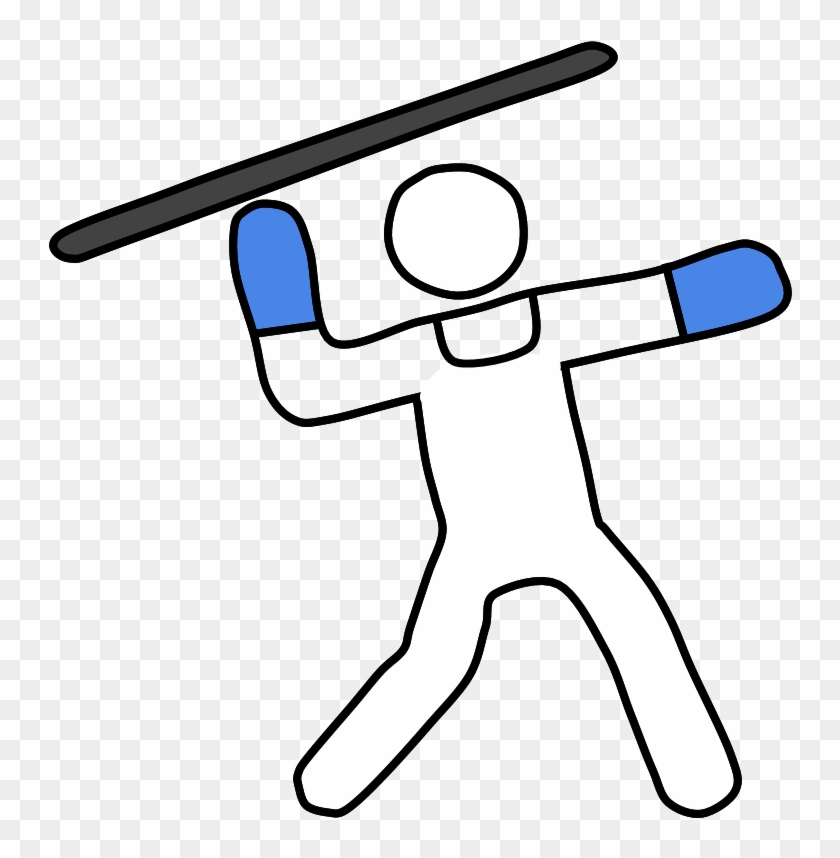 Javelin Thrower, Javelin - Cartoon Clipart #5369785