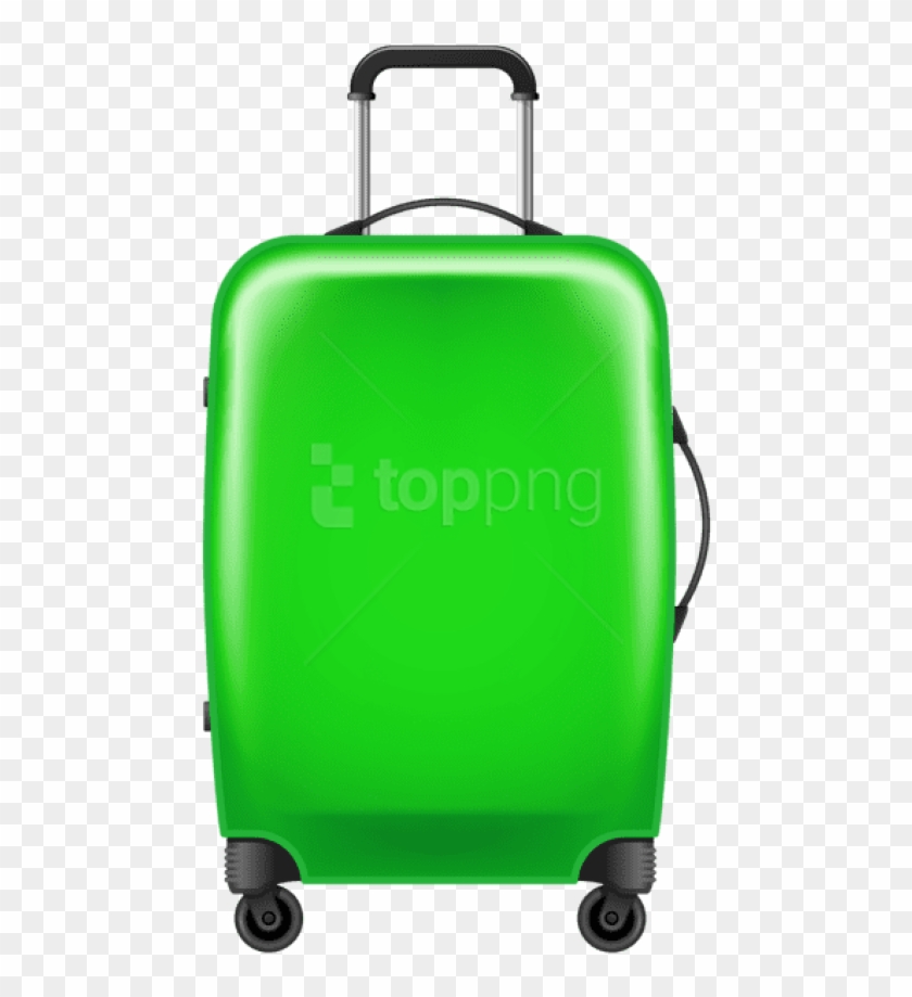 Download Green Trolley Suitcase Clipart Png Photo - Suitcase Transparent Png