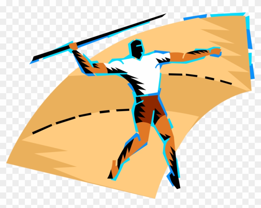 Vector Illustration Of Track And Field Athletic Sport - Illustration Clipart