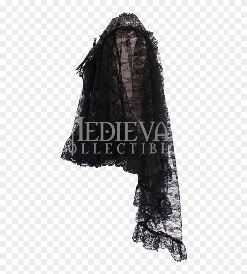 Whitby Lace Applique Gothic Cape - Stole Clipart #5370611