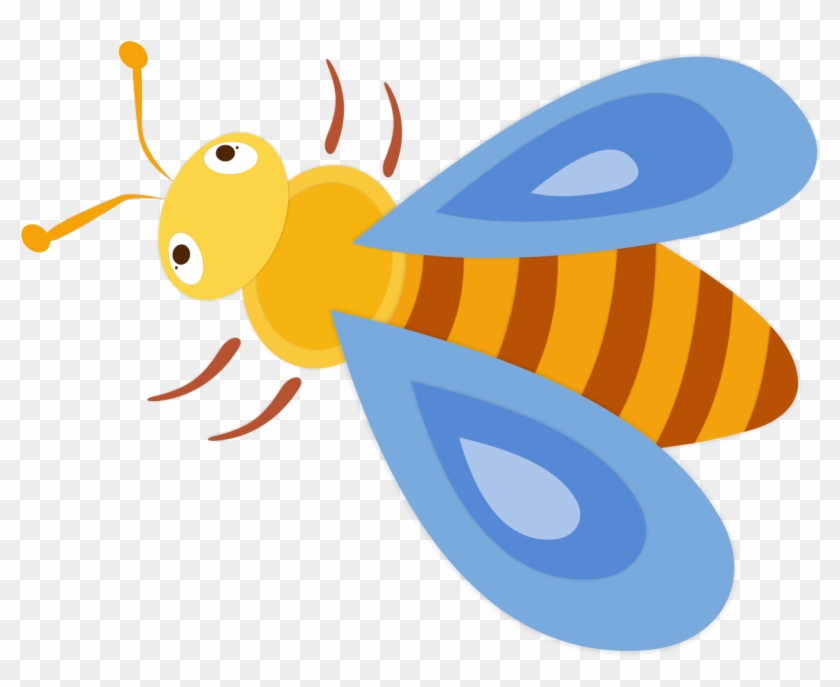 Abeja Diseño De Elementos Dibujos Animados Lindo Insecto - Vector Graphics Clipart #5370694