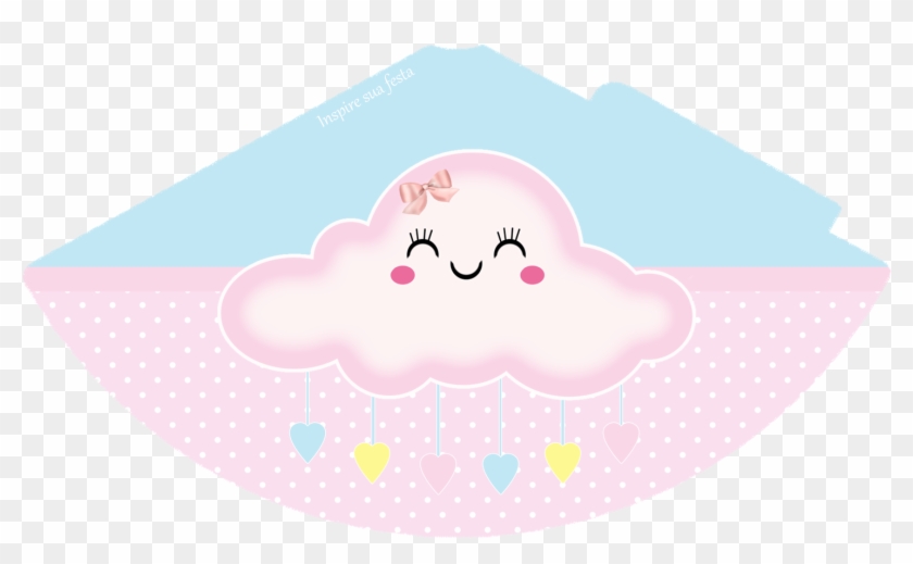 Cajas De Lluvia De Bendiciones En Rosa Y Celeste Para - Illustration Clipart #5371006