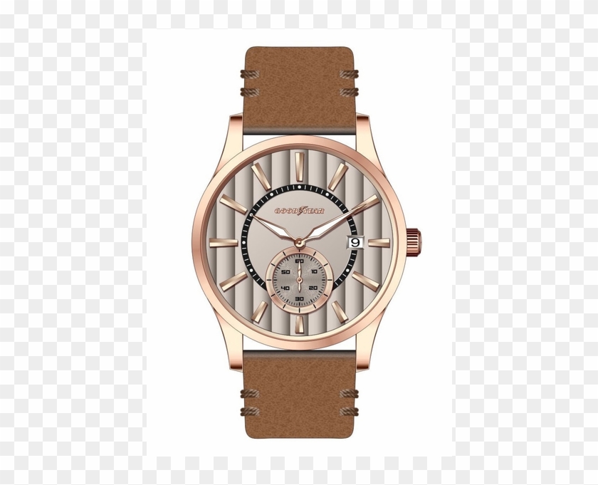 Goodyear Men's Watches With Leather Bands - Analog Watch Clipart