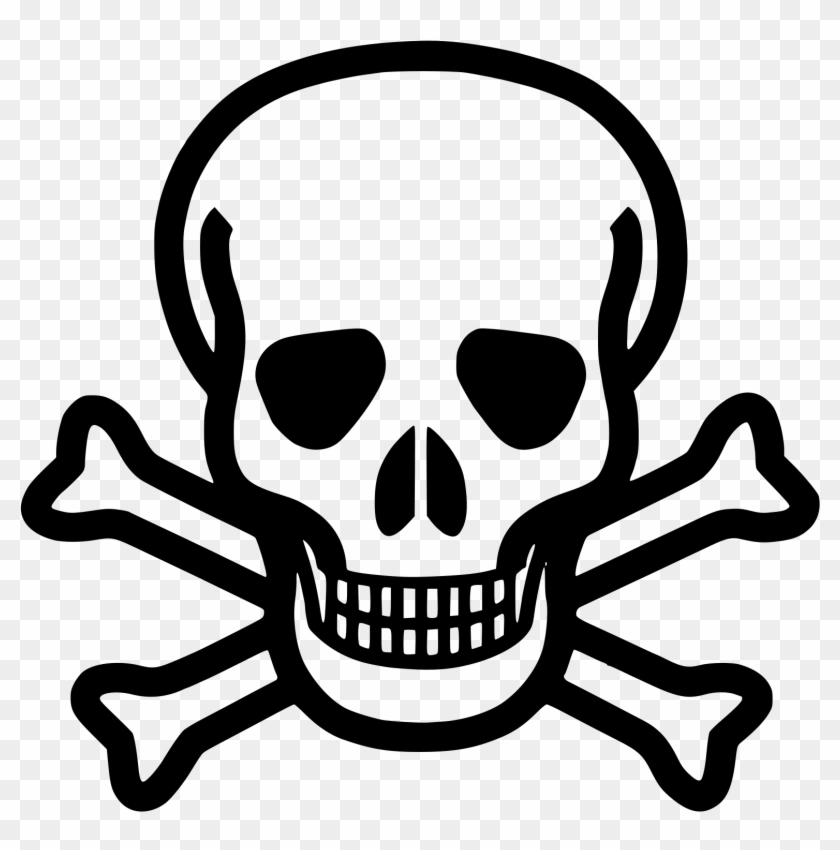 Calavera Png - Png Skull And Crossbones Clipart