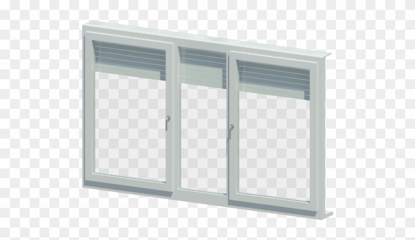 Ventana 3h Con Persiana - Sash Window Clipart #5372214