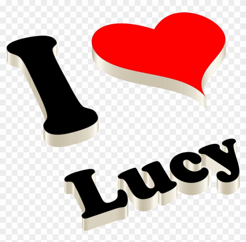 Lucy Heart Name Transparent Png - Heart Clipart #5372345