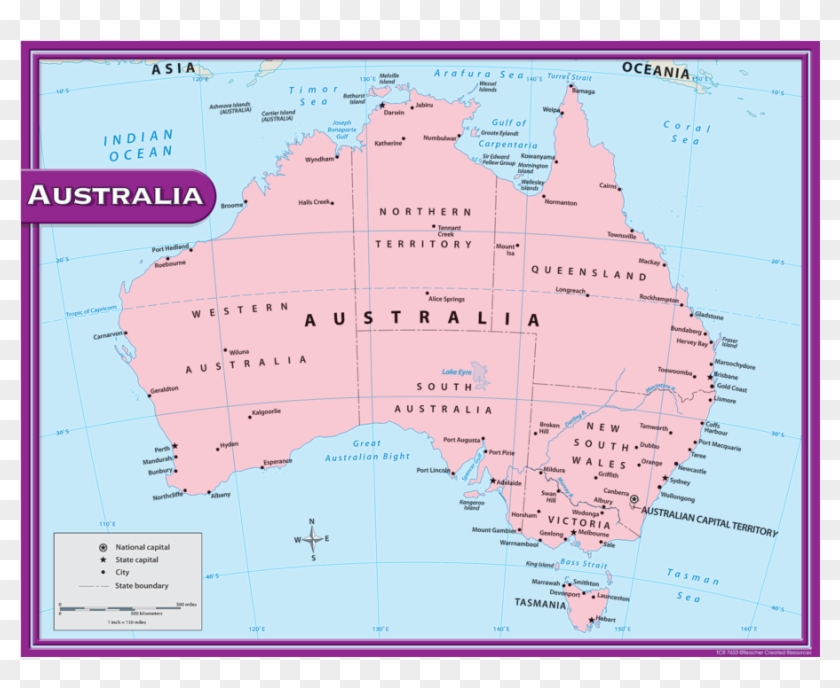 Tcr7653 Australia Map Chart Image - Atlas Clipart #5372437